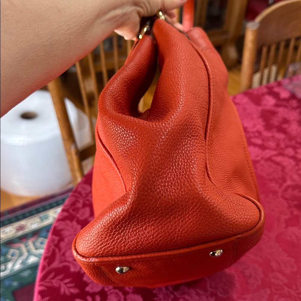 Gucci Reddish Orange Leather Soho Shoulder Bag - Picture 4 of 6